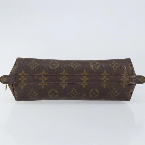LOUIS VUITTON Monogram Trousse Demi Ronde Cosmetic Pouch M47520 LV Auth 150155 - Picture 7 of 16